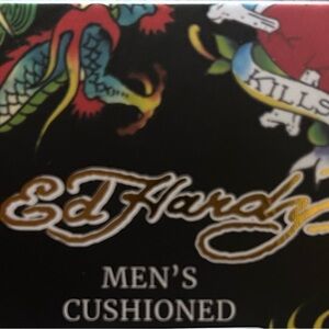 Ed Hardy Black Tattoo-Style Accessories (2) pair pack